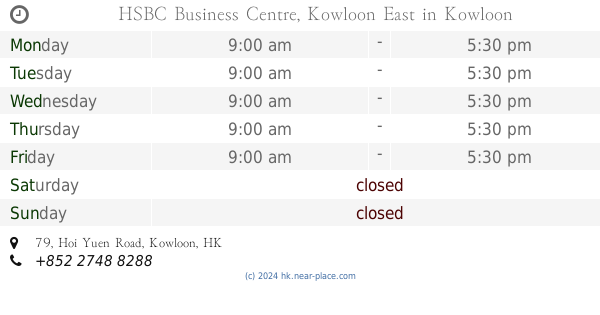 Opening Times Contacts 九龍觀塘開源道79號鱷魚恤中心16樓01室 Kwun Tong Hong Kong